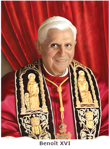 Peinture de Benoît XVI