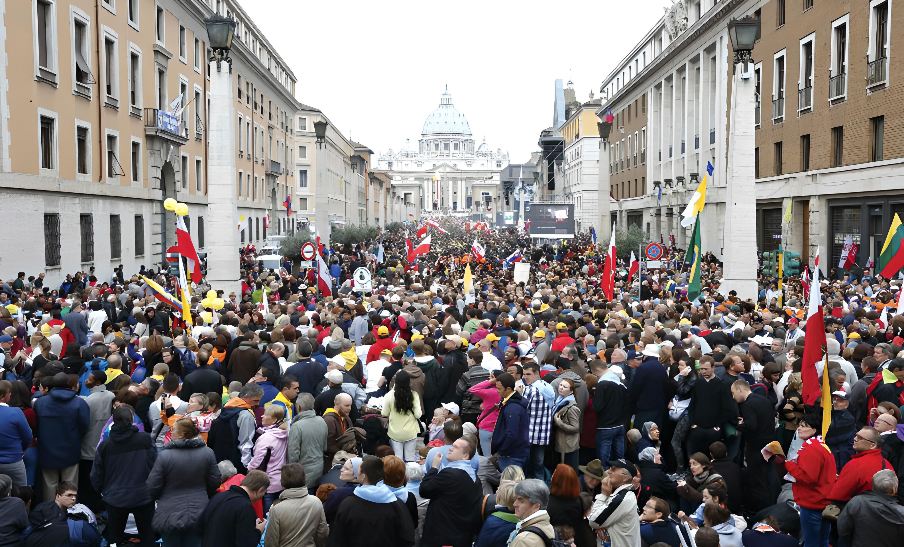 foule place saint-pierre